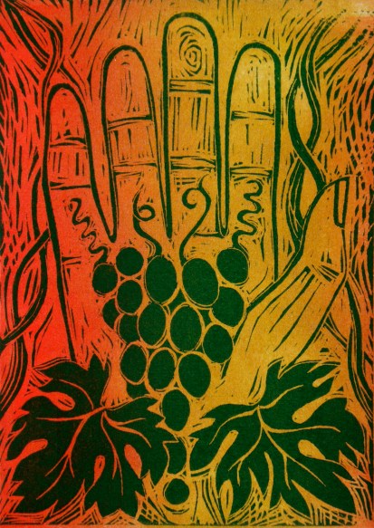 Multi- colour lino cut