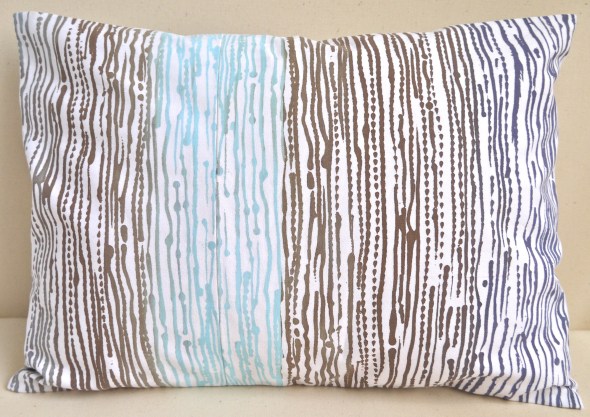 Ombre print cushion front